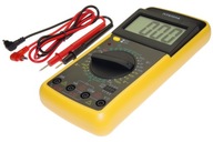 Multimeter ampérmeter 20A voltmeter V kapacita bzučiak kontinuity + batéria