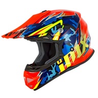 iMX FMX-01 CAMO FLUO ORANGE Enduro crossová prilba L