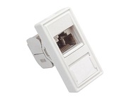 Modul MEDIABOX 22,5x45 pozícií. RJ45 STP cat.6A biela