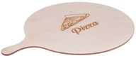 Drevená PIZZA TABUĽKA s GRAVÍNOU 32 cm EKO