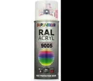 MOTIP RAL ACRYL 9005 MAT ČIERNA DVOJFAREBNÁ Akrylová farba v spreji 400 ML