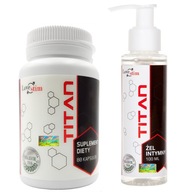 Titan Gel set a titánový doplnok stravy 100 ml a 80 kapsúl na zväčšenie penisu