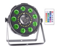 Bodové svetlo LED PAR RGBW DMX Strobe 4v1 Ibiza