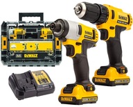 Sada vŕtačiek DEWALT DCK211D2T 10,8V + skrutkovač