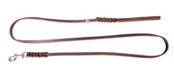 DINGO LANYARD Spletená KOŽA MÄKKÁ 0,8x230CM HNEDÁ