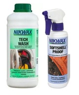 Nikwax TECH WASH 1L+ SOFTSHELL Spray Set 300 ml