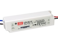 SPÍNANÝ ZDROJ LPV-35-12 36W 12V 3A PRE LED