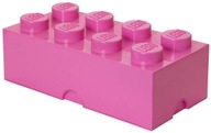 LEGO KONTAJNER BRICK 8 KRABIČKA RUŽOVÁ VEĽKÁ