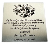 Plaketa 10x10 s venovaním na pripevnenie GRAVÍRKA