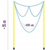TUBAN Obrovské mydlové bubliny Šnúrka NA BUBLINY 50cm