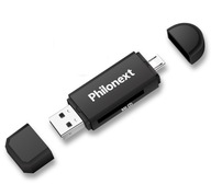 Čítačka pamäťových kariet Philonext SD MicroSD USB OTG