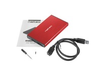 NATEC Rhino 2,5'' SATA3 USB3.0 Red HDD/SSD kryt