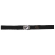 Opasok BELT s ozdobnou USMC prackou, čierny, 4 cm