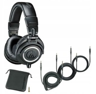 audio-technica ATH-M50X čierne slúchadlá 3x kábel