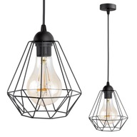 ZÁVESNÉ STROPNÉ LAMPA DIAMANTOVÉ DRÔTOVÉ PODKRYTÉ EDISON RETRO LED STROPNÉ LAMPA