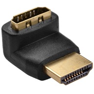 HDMI-HDMI uhlový prechod.Horný uhlový adaptér