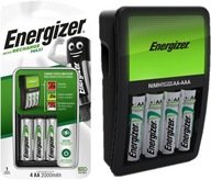 ENERGIZER Maxi nabíjačka batérií AAA R3 AA R6 + 4x AA batérie 2000mAh