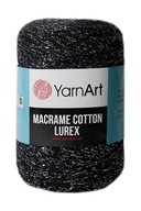 Macrame Cotton Lurex makramé šnúrka 723 čierna