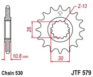 JT predné ozubené koleso JTF579,16RB