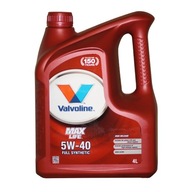 VALVOLINE 5W40 MAX LIFE 4L + PRÍV