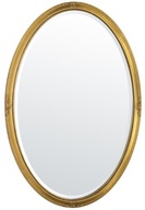 Oválne zrkadlo v zlatom ráme č. 0063