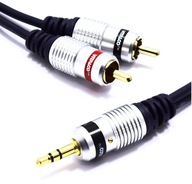 AUX KÁBEL jack 3,5 -2X RCA CINCH 25M VITALCO