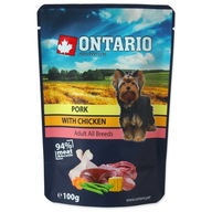 ONTARIO 10X100g KURACIE MÄSO BRAVČOVÝ VÝVAR