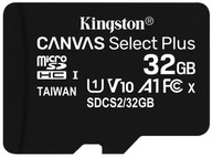 32GB microSD Kingston micro SDHC CL10 100/85MB/s