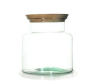Sada sklenenej vázy, Jar Jar S-H18, drevené puzdro