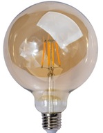 FILAMENT LED žiarovka G125 E27 4W 18W VEĽKÁ 2000K