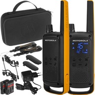 2x MOTOROLA T82 EXTREME PMR 446 WALKWAY WALKIE TALKIE RÁDIOTELEFÓNY