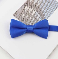 KIDS TIE BLUE čierny červený motýlik