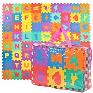 VEĽKÁ FOAM PUZZLE FOAM MAT CYF* LIT* 72 kusov