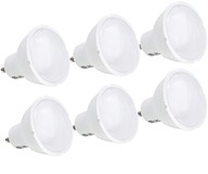 6 x GU10 5W neblikajúca NEUTRÁLNA LED žiarovka