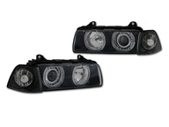 Predné svetlomety Black Depo lampa BMW 3 e36 Sedan Kombi