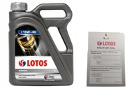 5L OLEJ LOTOS 15W40 MINERÁLNY SN/CF A3/B3