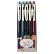 ZEBRA BALLPOINT SARASA CLIP Vintage sada 5 ks