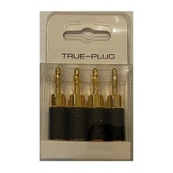 Špičkové banánky TCI True-Plug Black CF x4