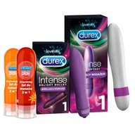 DUREX gél x 2 masážny vibrátor EROTICKÝ SET