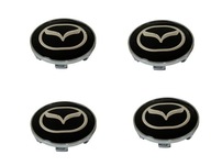 MAZDA Stredové krytky ČIERNA 60mm SET 4 ks