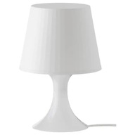 Stolná nočná lampa LAMPAN, biela, 29 cm