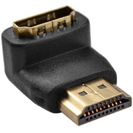 Uhlový prechod HDMI-HDMI Spodný uhlový adaptér