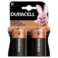 2x alkalické batérie DURACELL D R20 LR20