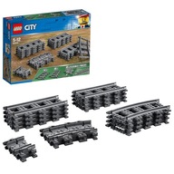 LEGO City Bricks Rovné koľajnice + Zákruty + Flexibilné koľajnice (60205)