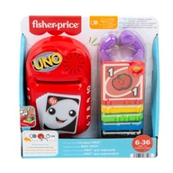 Fisher Price UNO karty vzdelávacia hračka svetelná a zvuková poľský jazyk