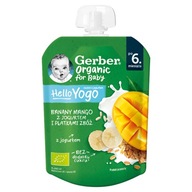 Gerber Bio Bananas mango dezert s jogurtom a cereálnymi vločkami 80 g