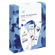 Dove Time to Nourish Kompletná sada sprchového gélu, mlieka a dezodorantu