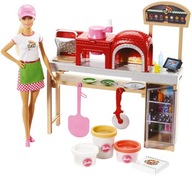 BARBIE Pizza BÁBIKA Set Pizzeria Doplnky Masa