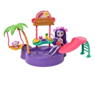 Súprava tropického bazéna Enchantimals + bábika Monkey HTW73 MATTEL