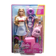 Bábika Barbie Malibu cestovateľ + tematické doplnky HJY18 Mattel